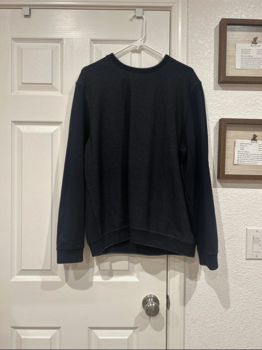 Men's Ted Baker Textured Front Sweatshirt 'Raket' Model